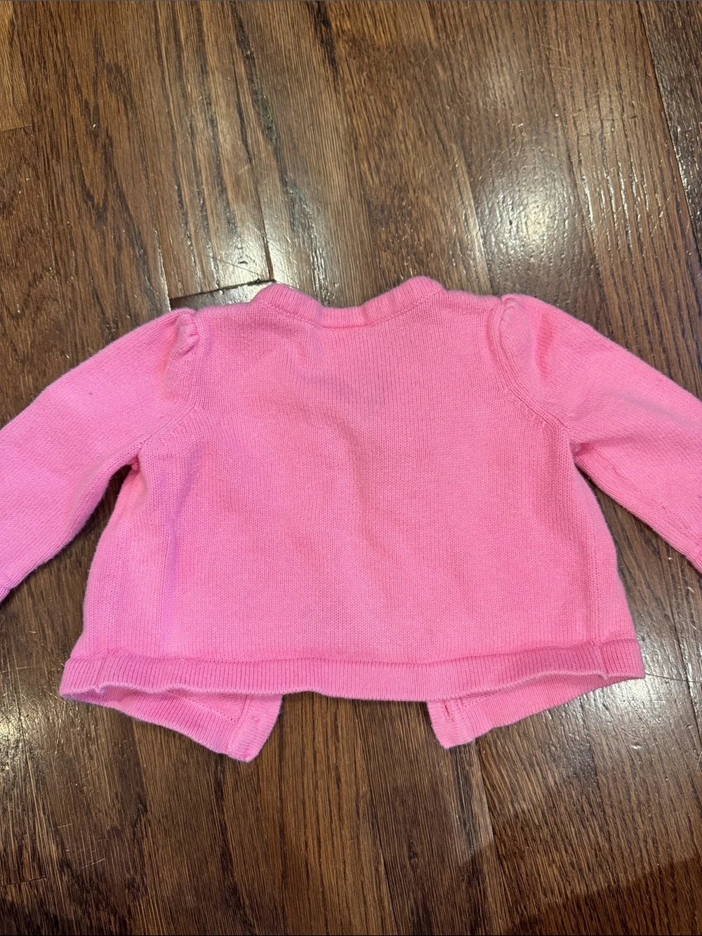 Baby Girl Size 3M Pink & Jean Dress Set with Pink Cardigan